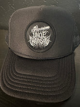 Load image into Gallery viewer, Trucker Hat Black Patch Logo
